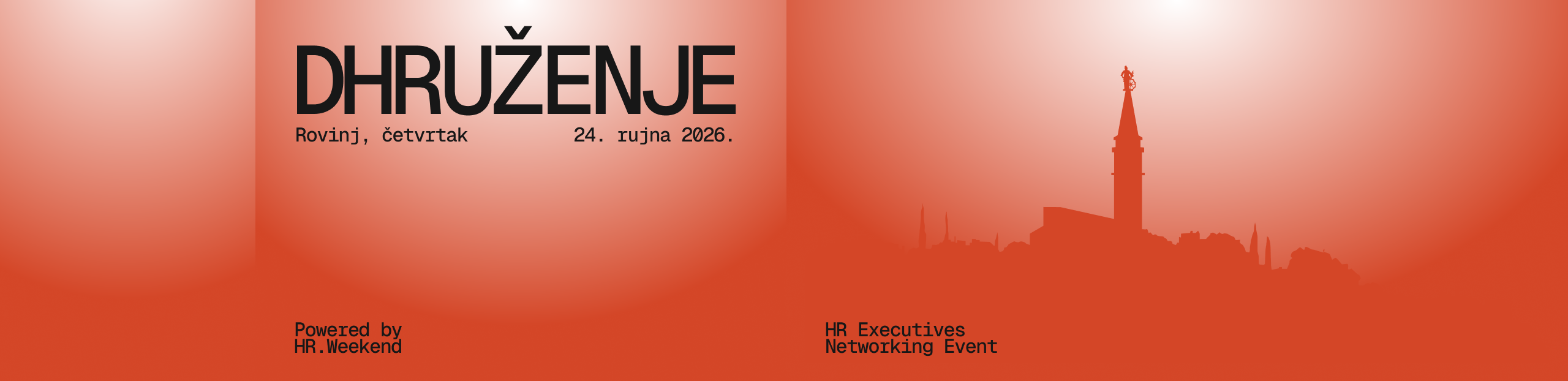 DHRUŽENJE — HR Executives Networking Event · Rovinj, četvrtak 24. rujna 2026.
